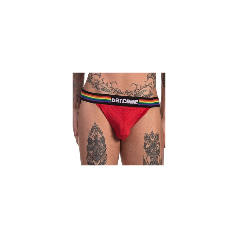 Barcode Berlin Jockstrap Barcode Pride rouge